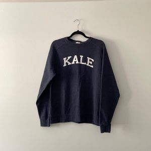 Sub_Urban Riot Beyoncé Video Kale Navy Crewneck Relaxed Fit Sweater Size Medium